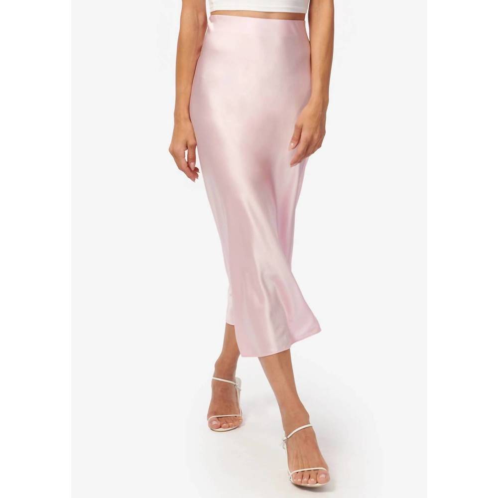 NEW CAMI NYC aviva silk slip skirt in macaron